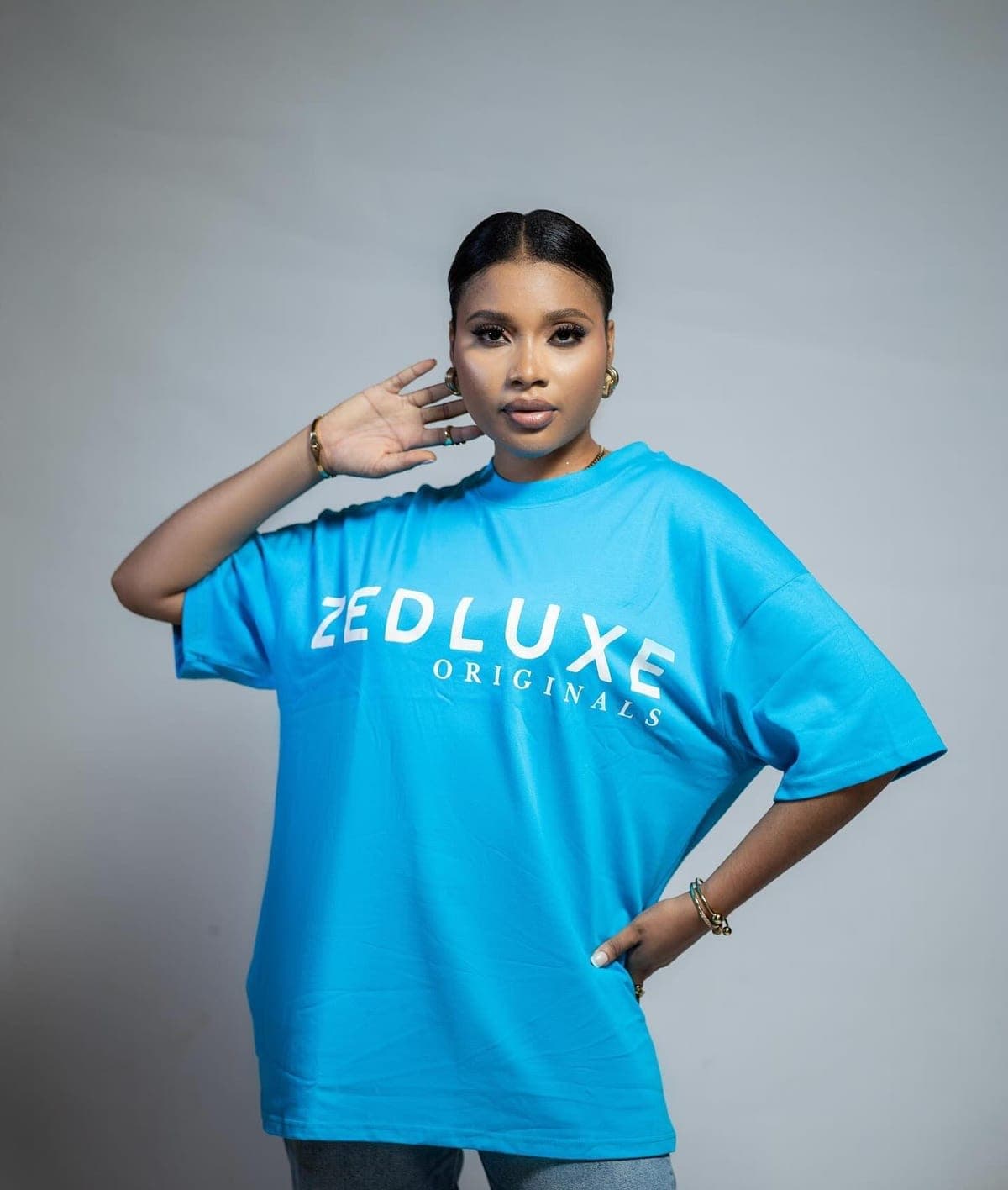 ZEDLUXE Wordmark Tee — Blue